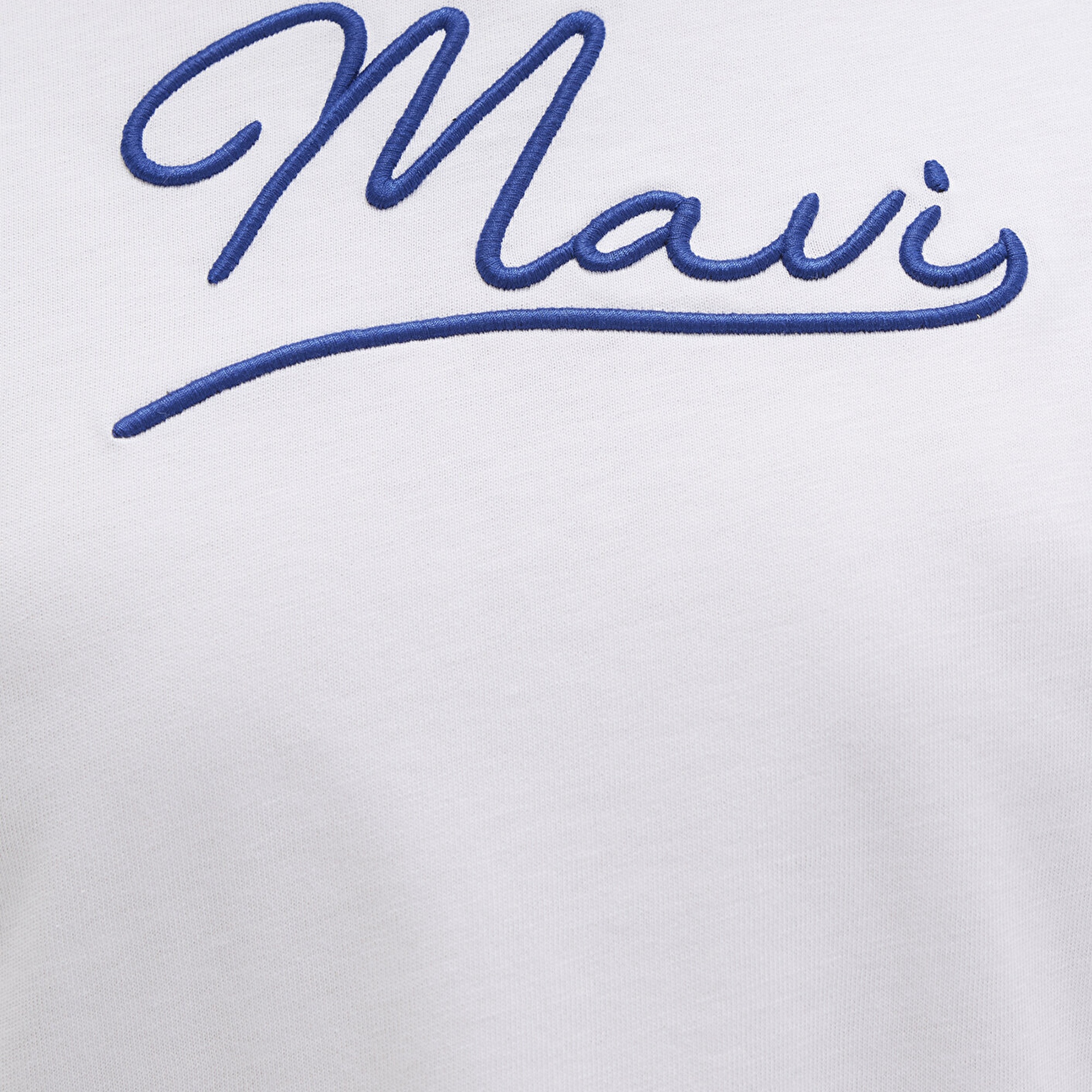 Mavi Mavi Nakışlı Beyaz Tişört Regular Fit / Normal Kesim 1612421-620