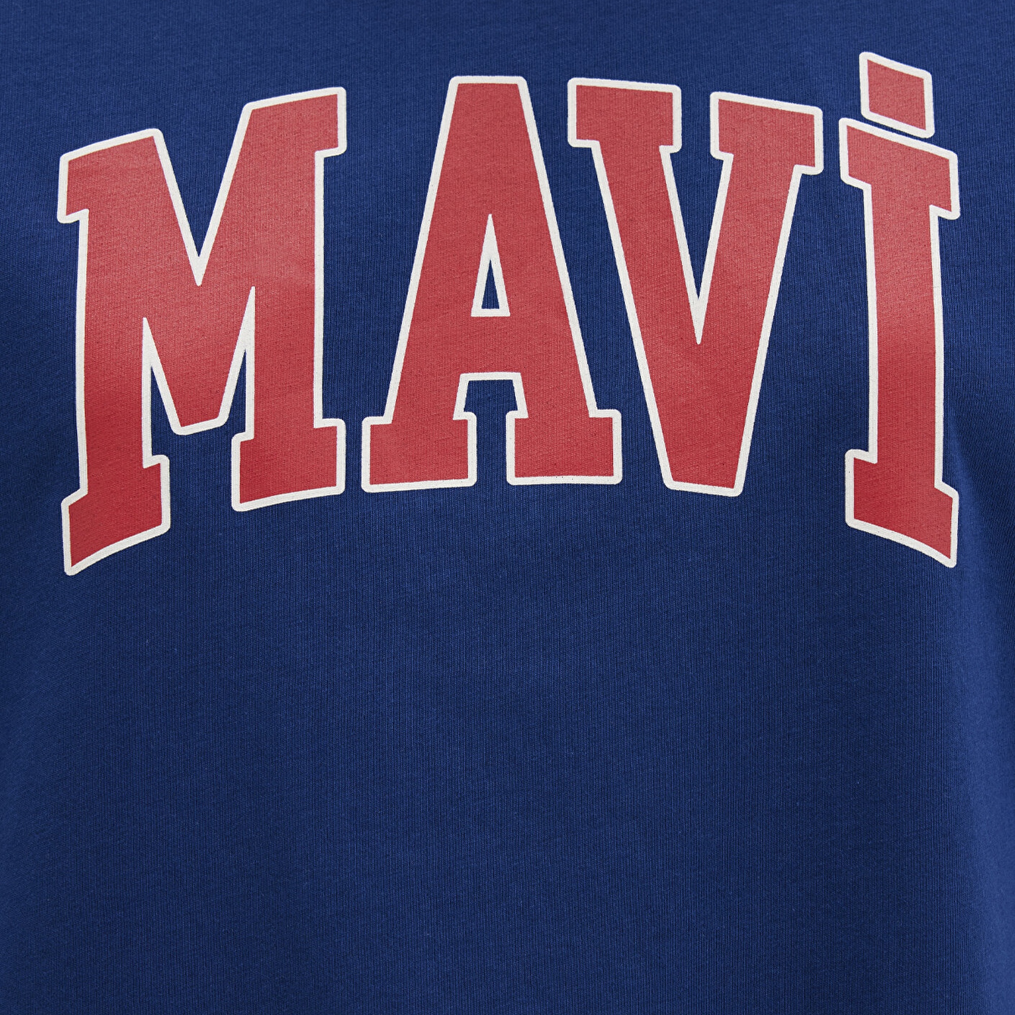 Mavi Mavi Logo Baskılı Lacivert Tişört Oversize / Geniş Kesim 1600843-82625