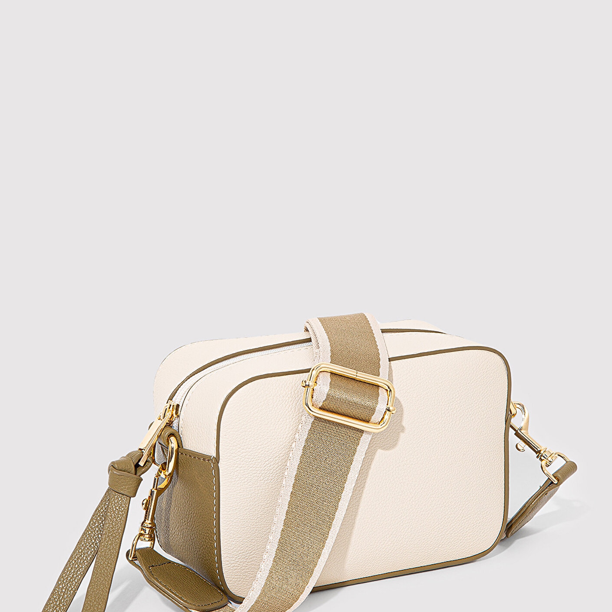 Mavi Haki Askılı Bej Çapraz Çanta 1910084-71469