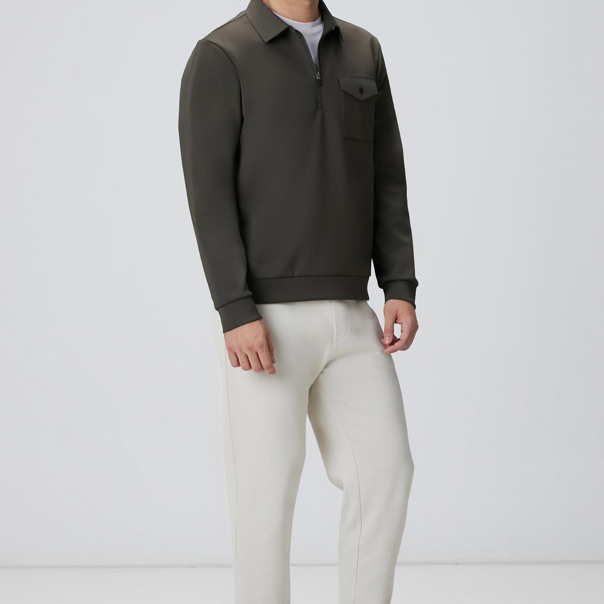 Network Erkek N-Tech Haki Sweatshirt