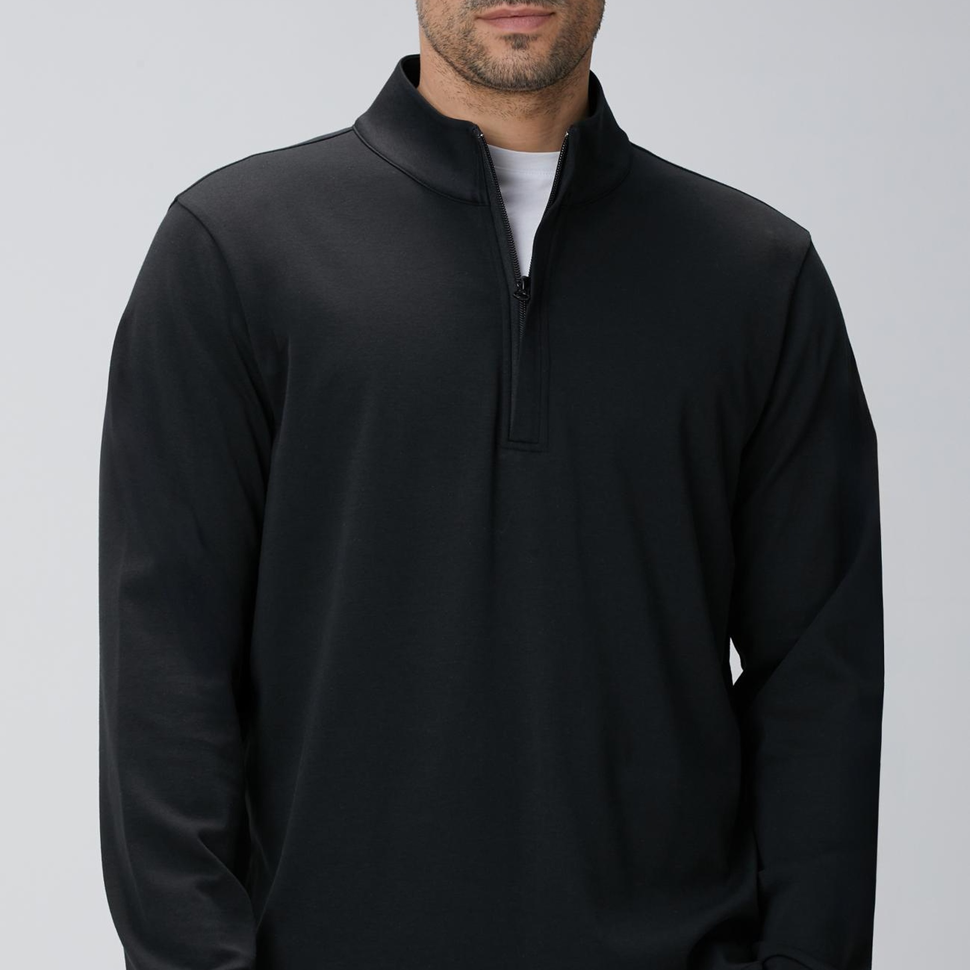 Network Erkek Siyah Uzun Kollu T-shirt