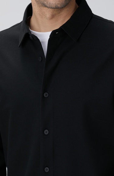  Network Erkek N-Tech Siyah Gömlek
