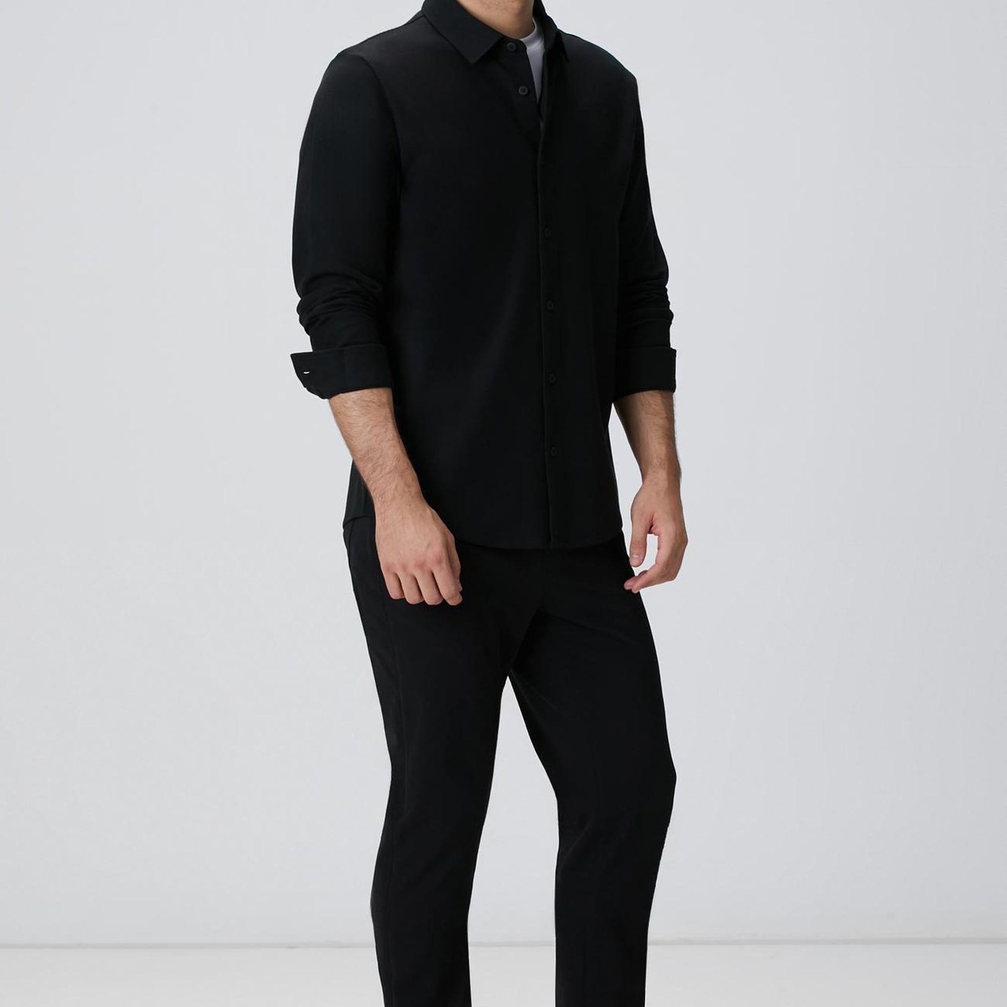 Network Erkek N-Tech Siyah Gömlek