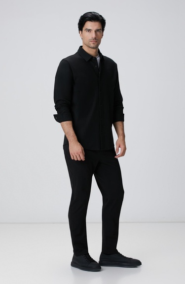  Network Erkek N-Tech Siyah Gömlek