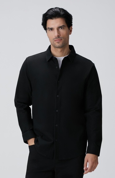  Network Erkek N-Tech Siyah Gömlek