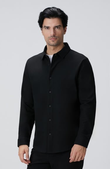  Network Erkek N-Tech Siyah Gömlek
