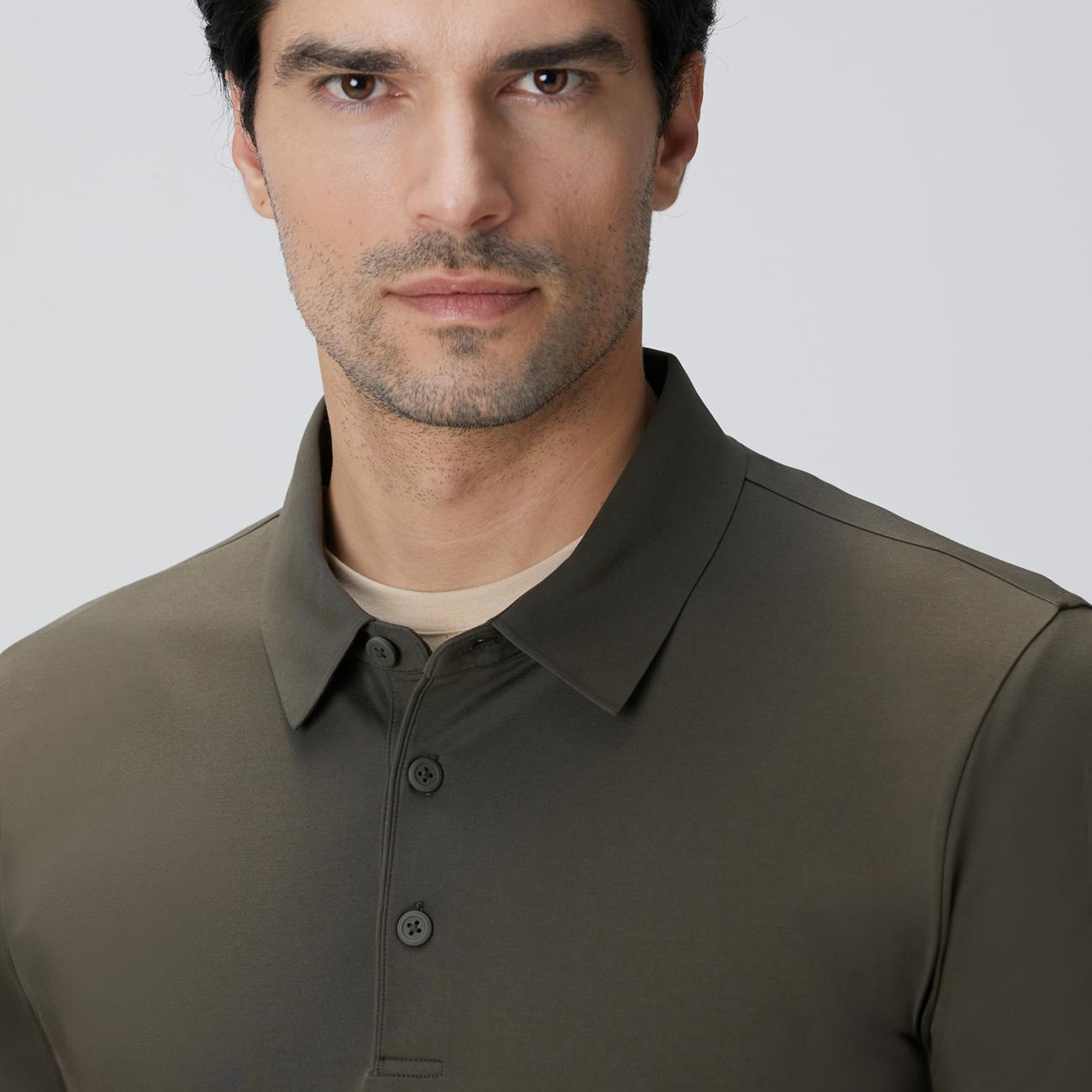 Network Erkek N-Tech Haki Polo Yaka T-shirt