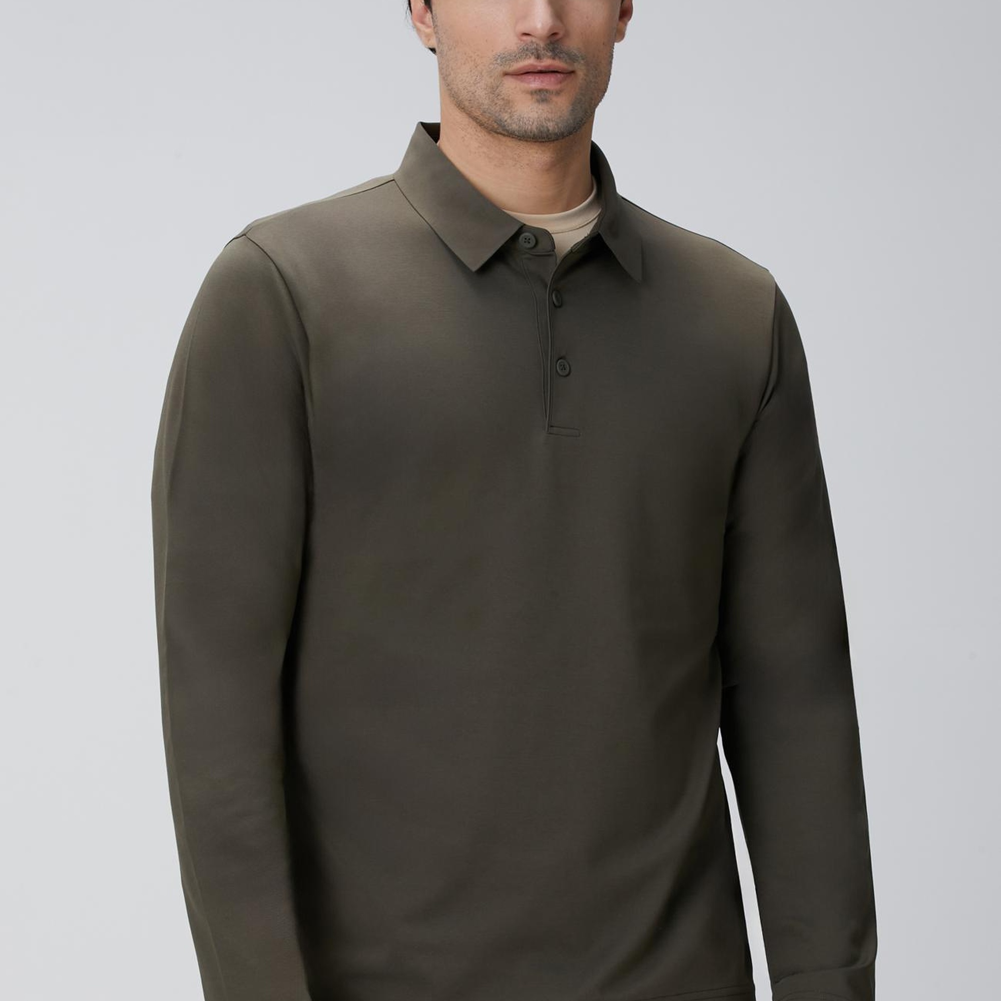 Network Erkek N-Tech Haki Polo Yaka T-shirt