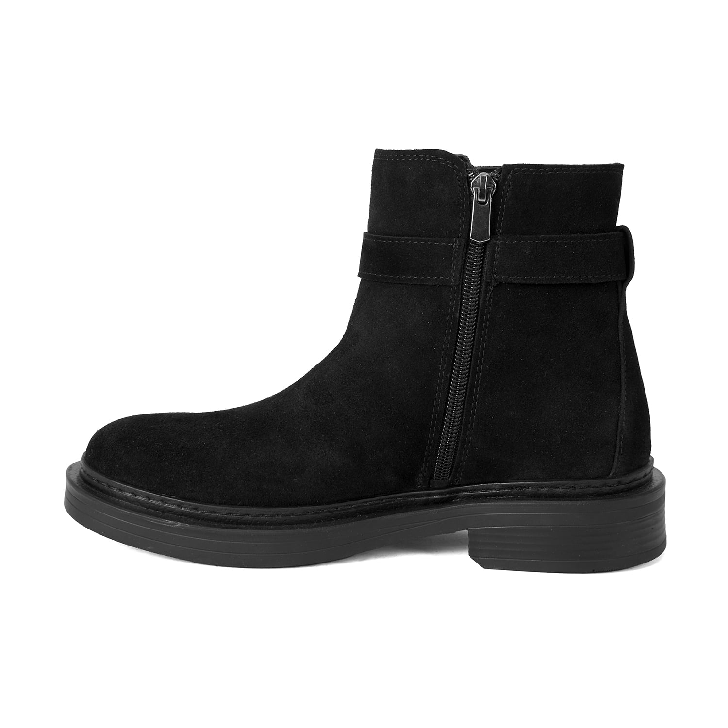 Desa Desa Kadın Siyah Kemer Aksesuarlı Süet Bot | FashFed Siyah - 3. görsel