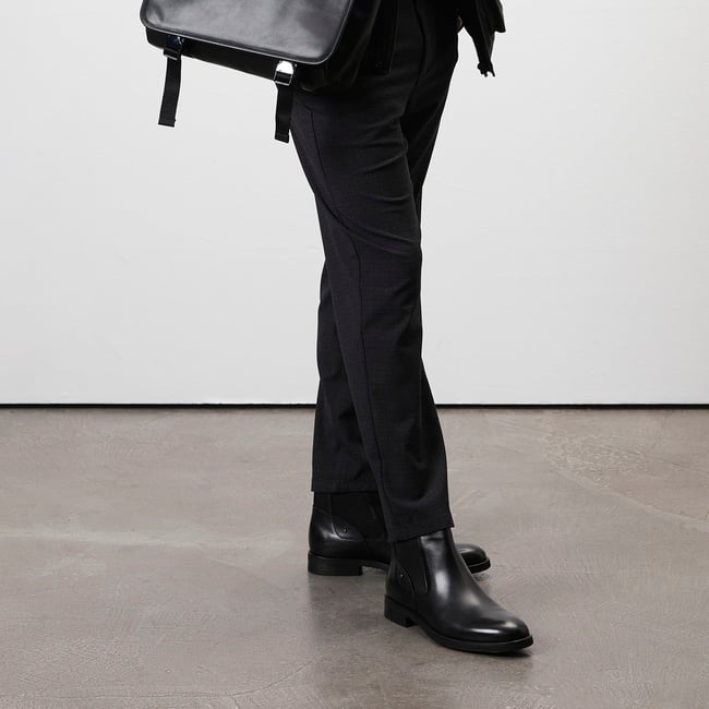  Calistane Siyah Erkek Deri Bot