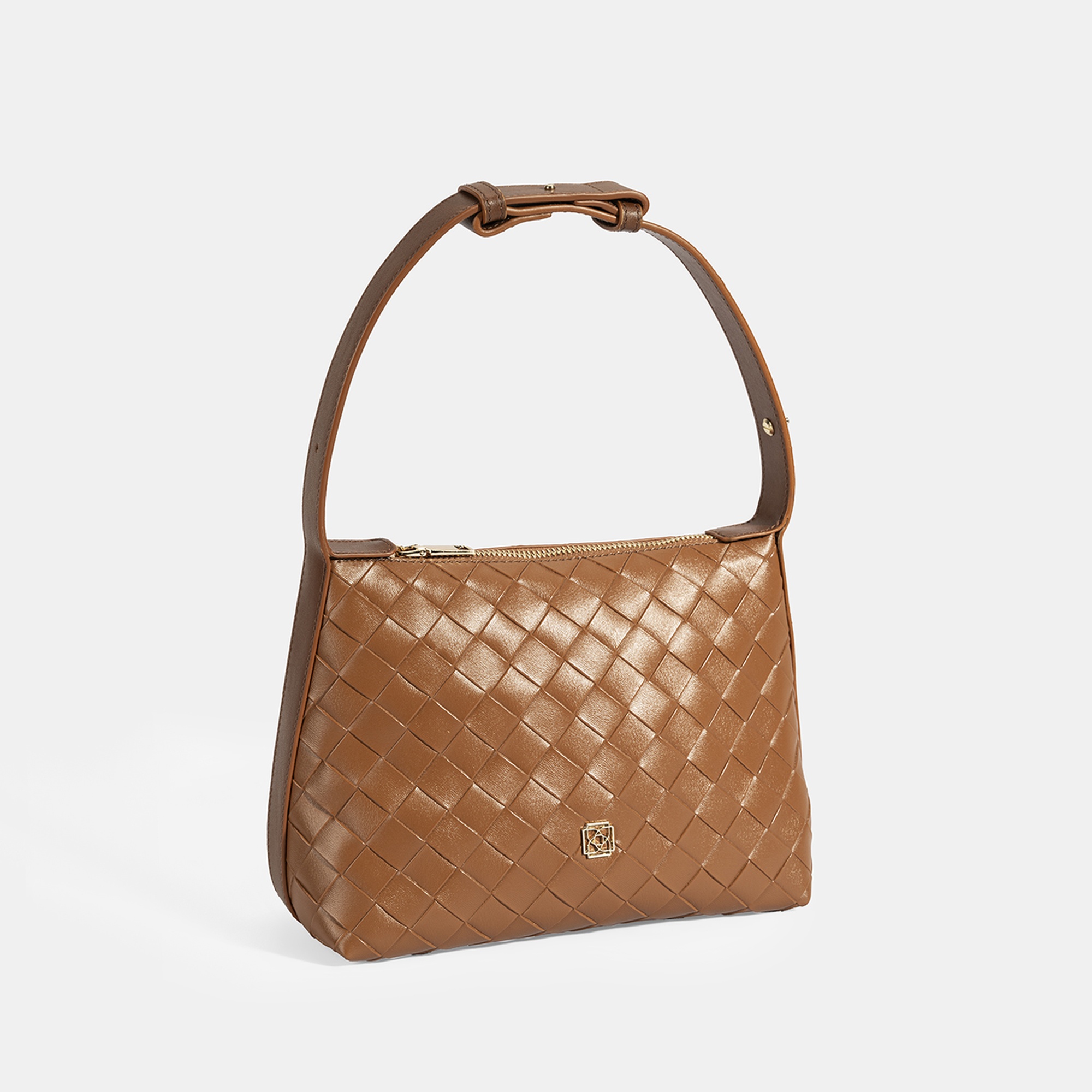 Kadın Taba Örgü Baskılı El Çantası