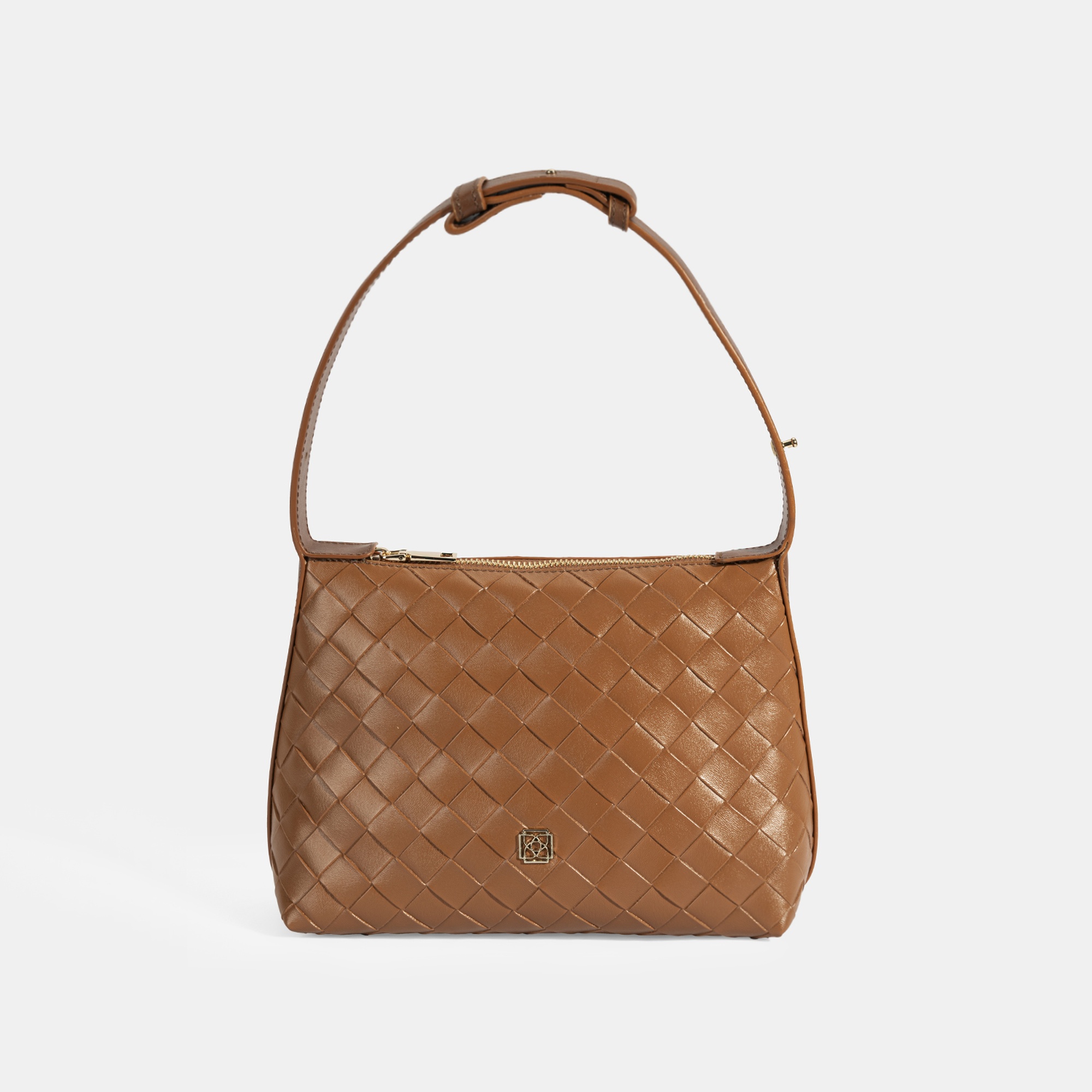 Kadın Taba Örgü Baskılı El Çantası