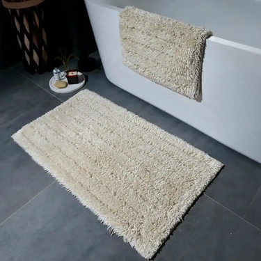  Qua Home Daisy Banyo Paspası Seti Bej