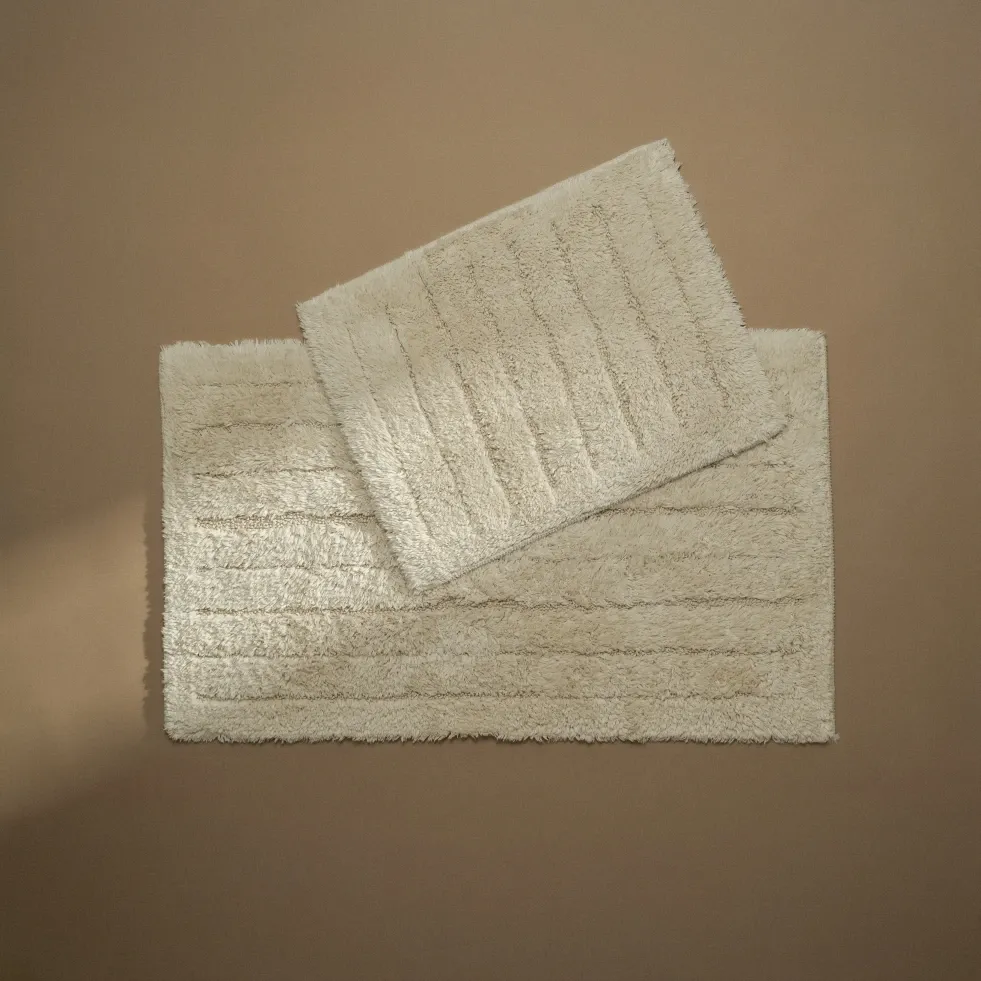  Qua Home Daisy Banyo Paspası Seti Bej