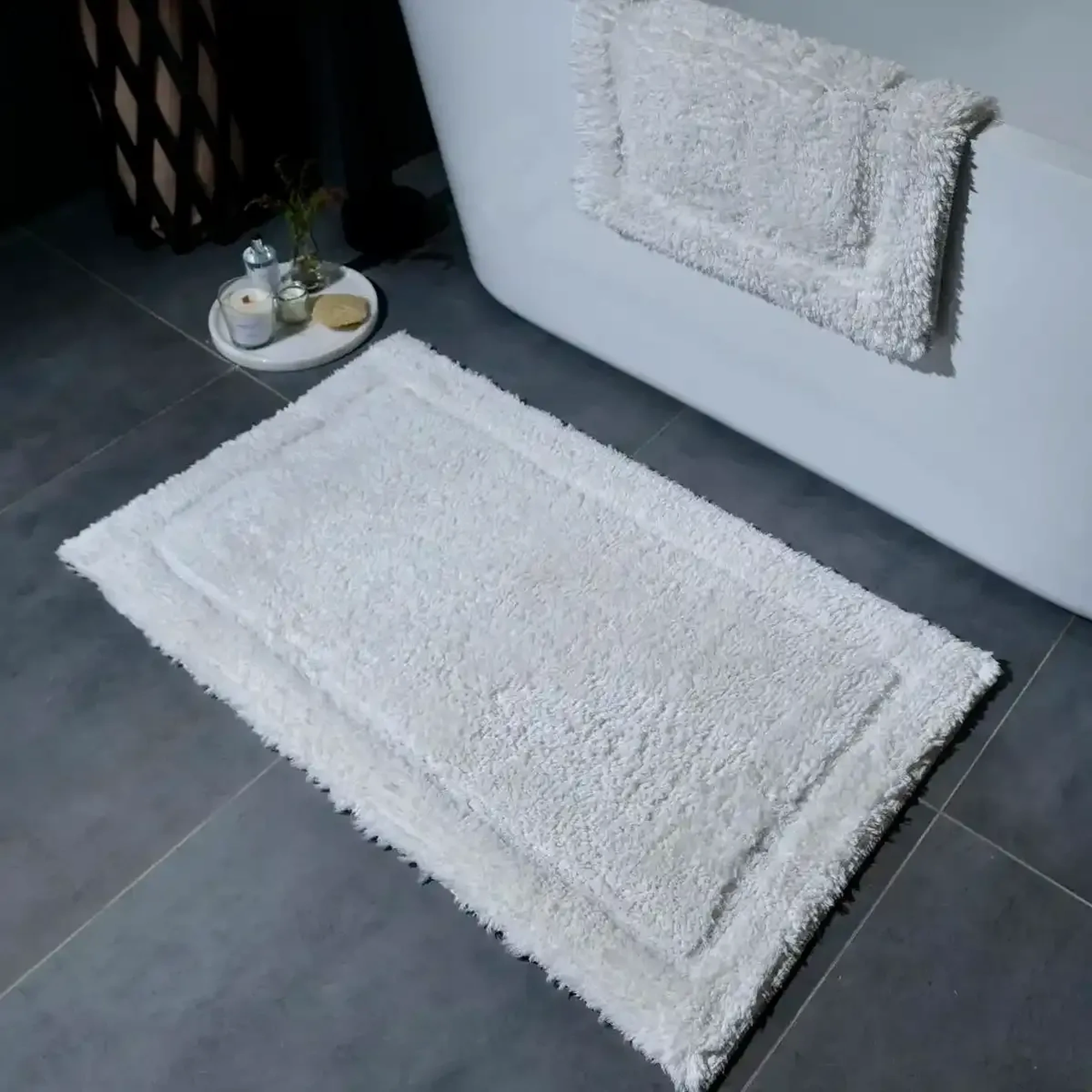 Qua Home Katie Banyo Paspası Seti Ekru