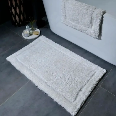  Qua Home Katie Banyo Paspası Seti Ekru