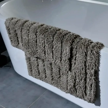  Qua Home Daisy Banyo Paspası Seti Vizon