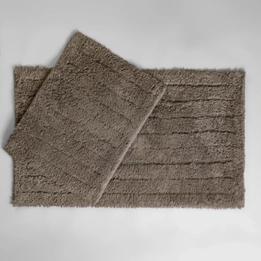  Qua Home Daisy Banyo Paspası Seti Vizon