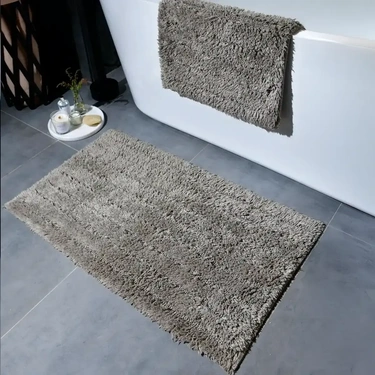  Qua Home Daisy Banyo Paspası Seti Vizon