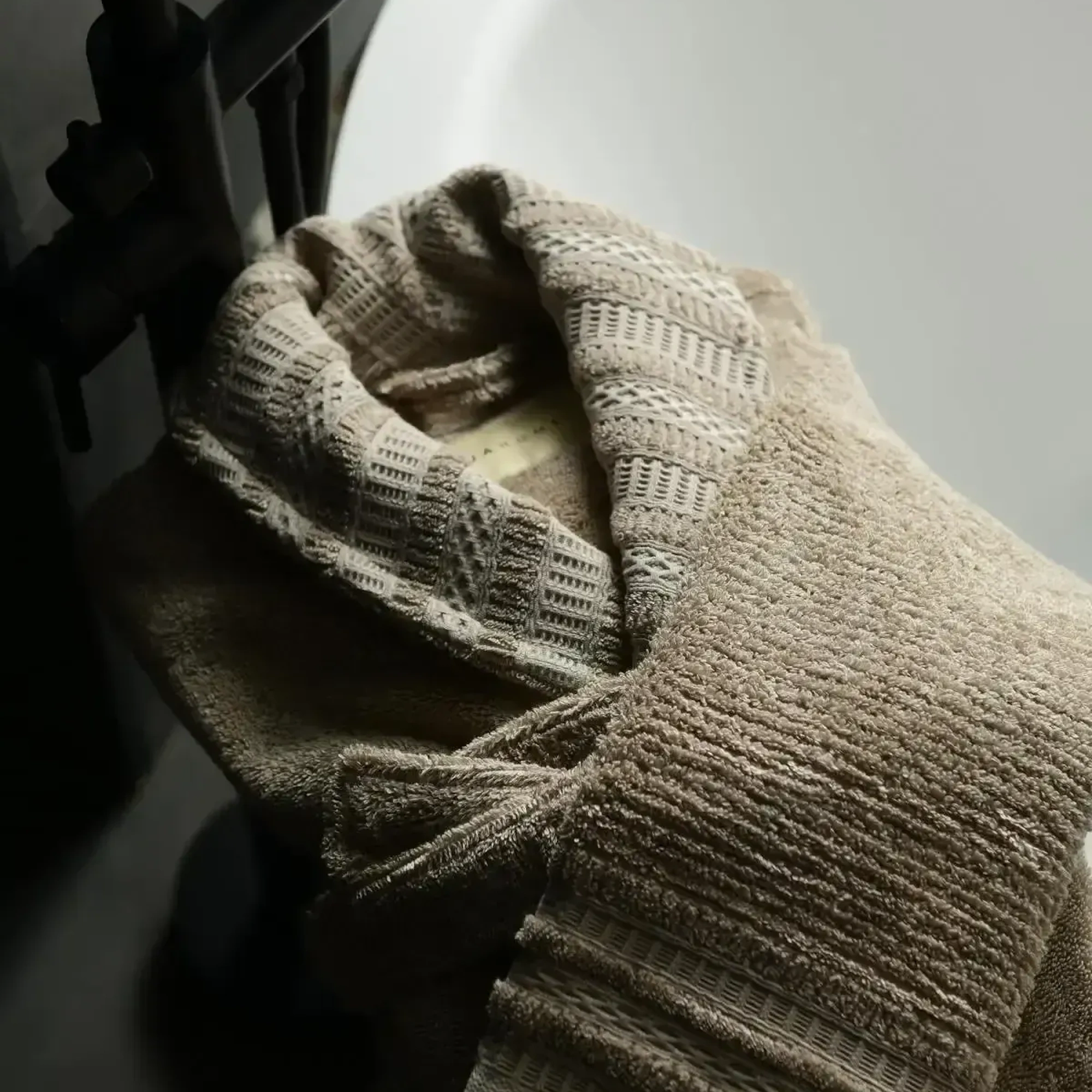 Qua Home Mauve Pima Pamuk Kadın Bornoz Kahverengi