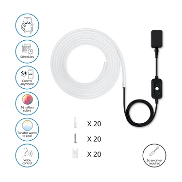  Wiz 5 Metre Akıllı Outdoor Led Şerit 240 Lumen IP65 24 Watt