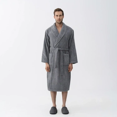  Qua Home Pansy Pima Pamuk Unisex Bornoz Beyaz