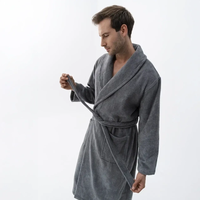  Qua Home Pansy Pima Pamuk Unisex Bornoz Beyaz