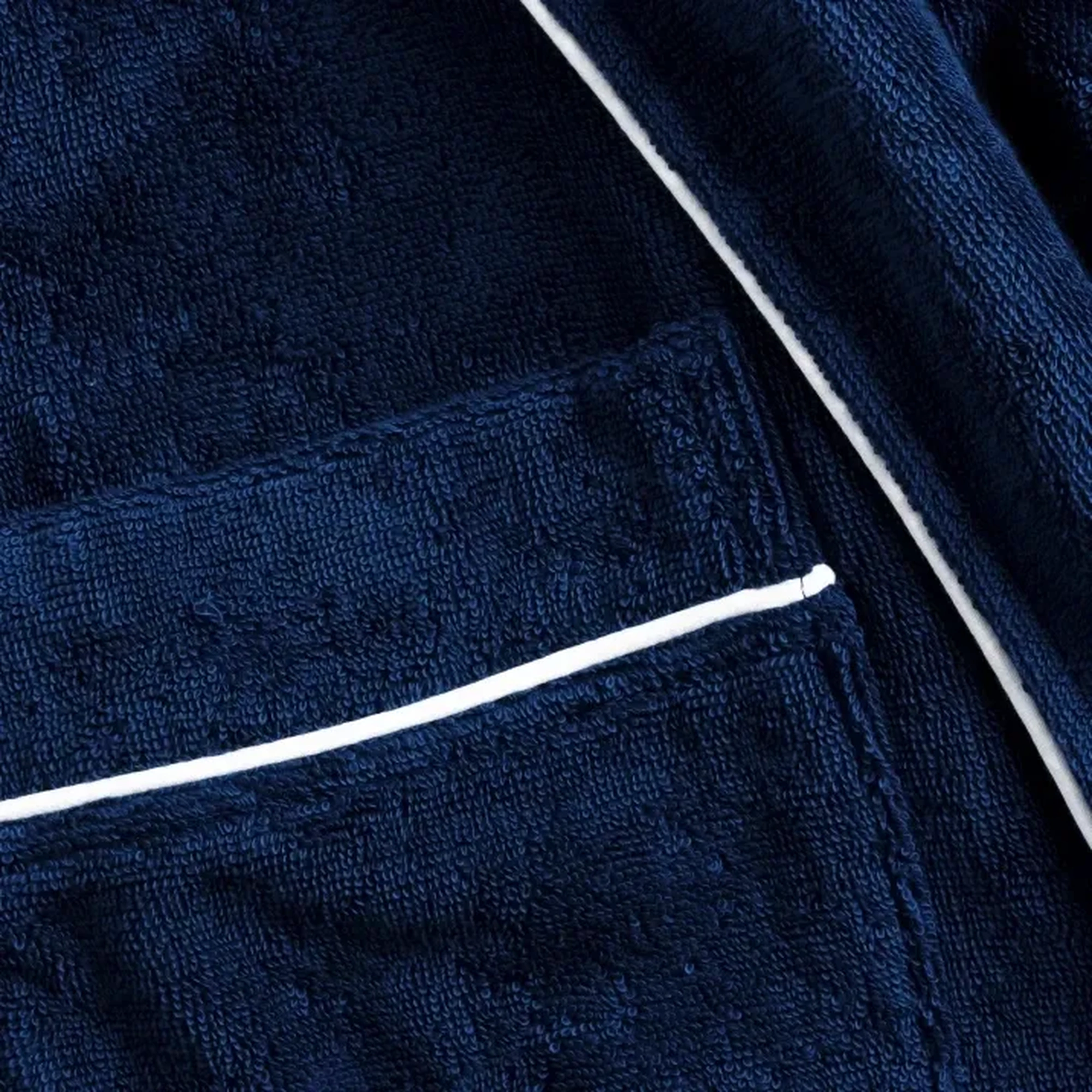 Qua Home Pansy Pima Pamuk Unisex Bornoz Lacivert