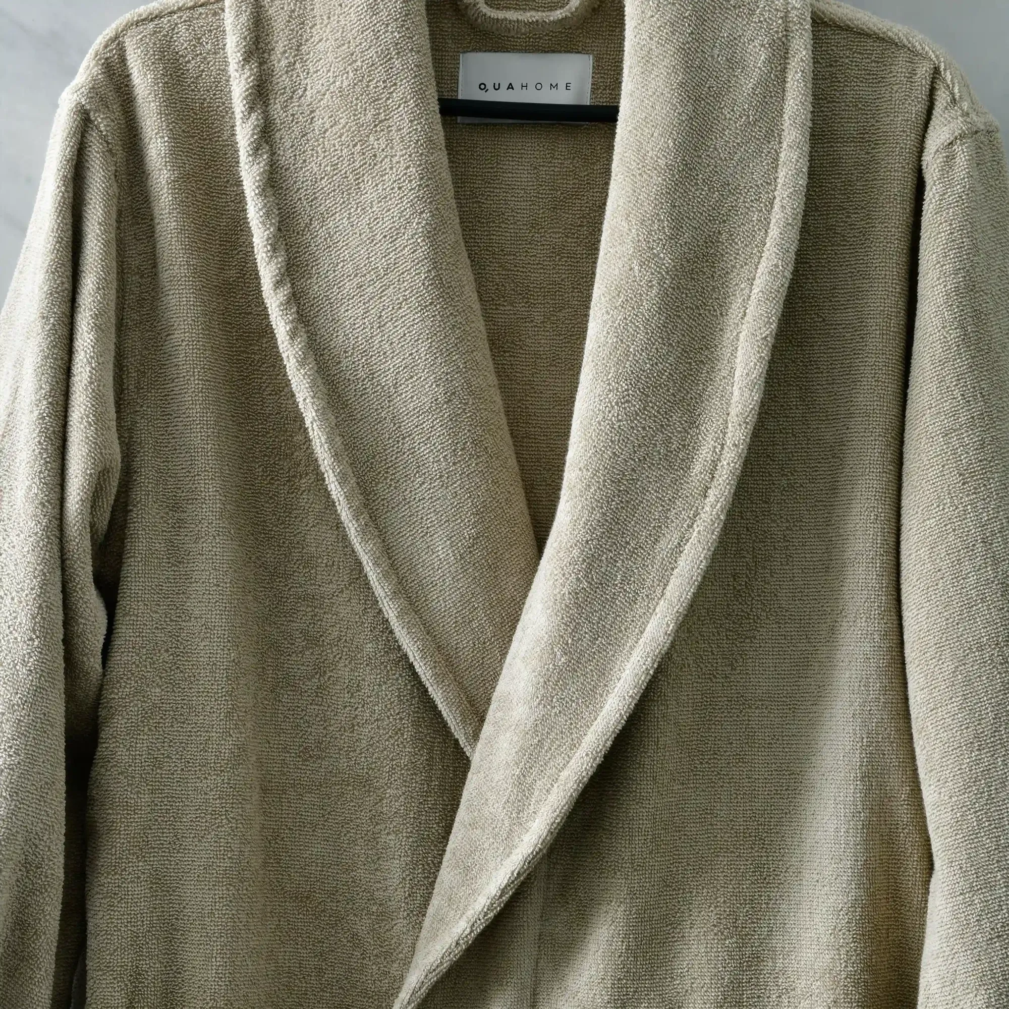 Qua Home Eclair Penye Pamuk Unisex Bornoz Bej