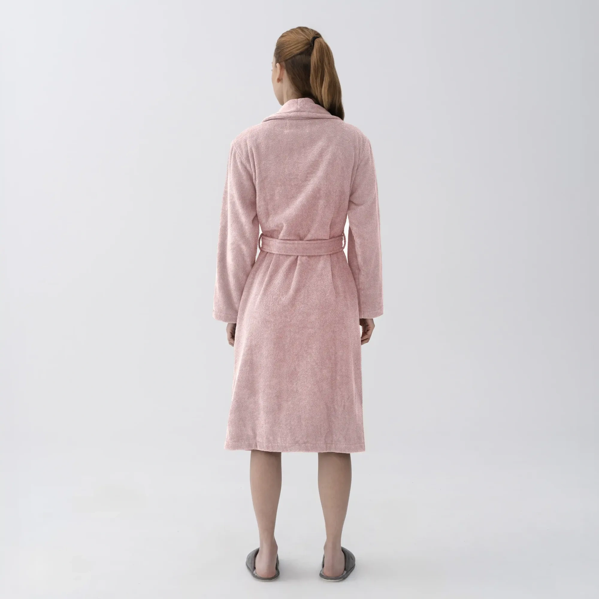 Qua Home Eclair Penye Pamuk Unisex Bornoz Ekru