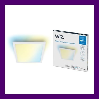  Wiz Beyaz Akıllı Sıva Üstü Sarı-Beyaz Kare Panel Tavan Armatürü 36W