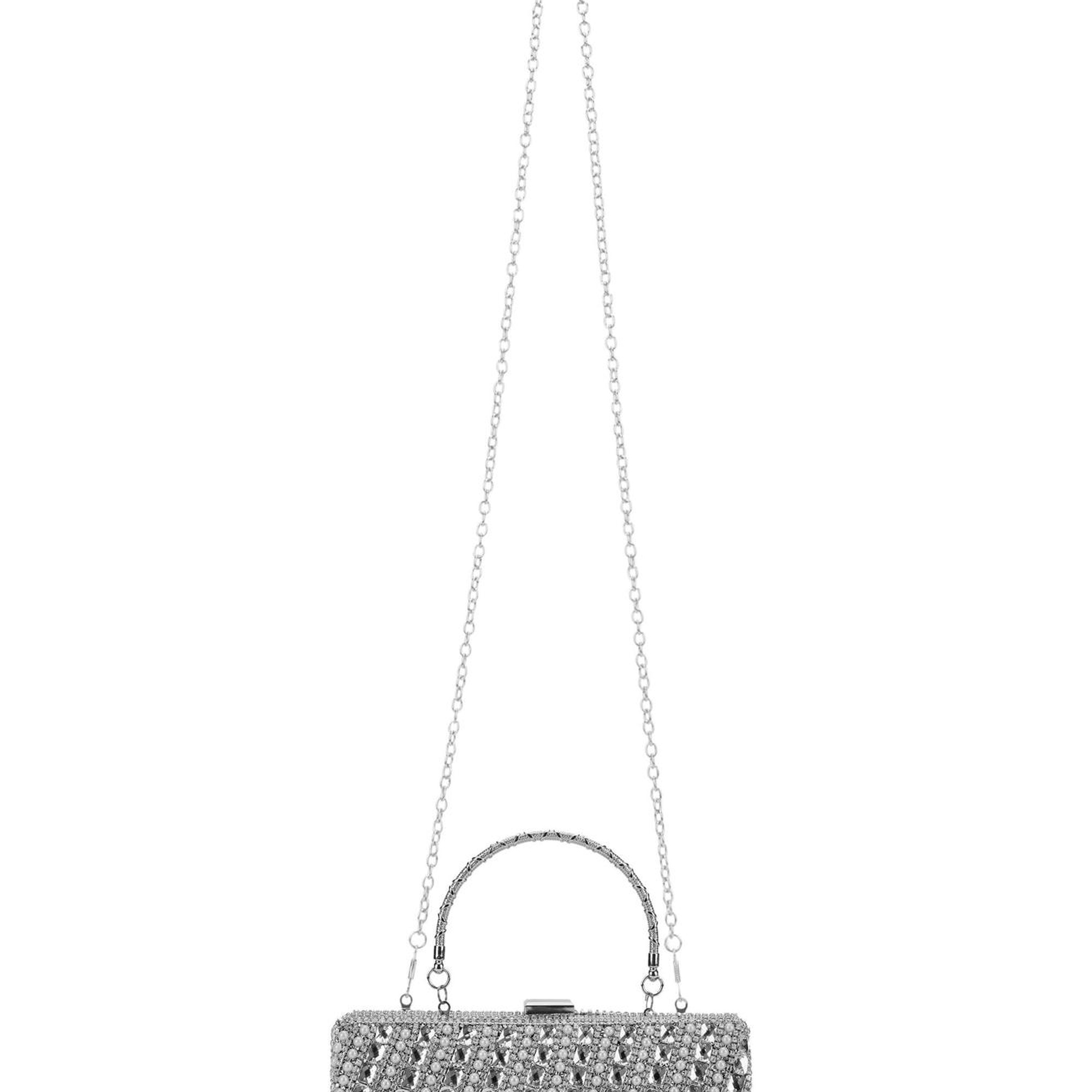 Tamer Tanca Kadın Vegan Gri Abiye Çanta