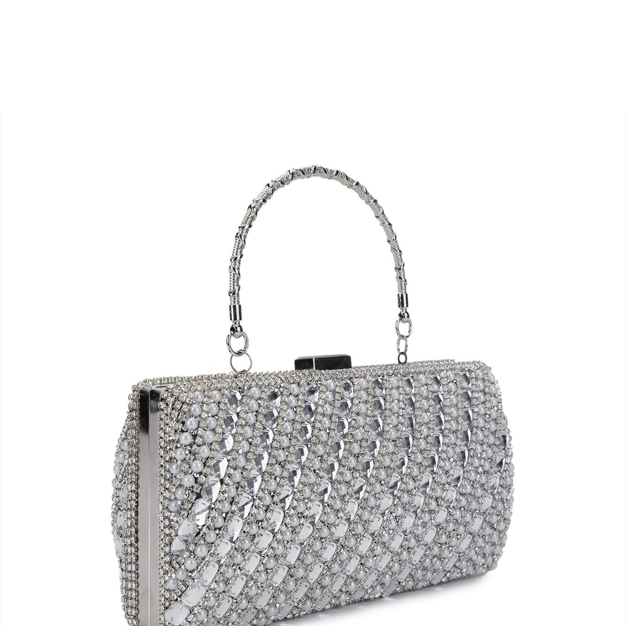 Tamer Tanca Kadın Vegan Gri Abiye Çanta