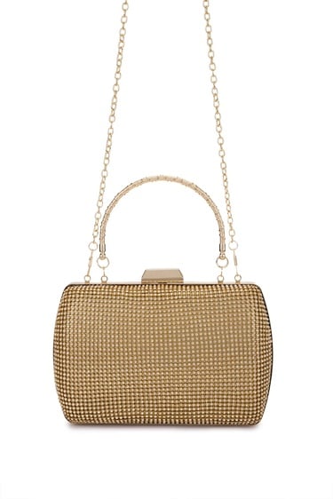  Tamer Tanca Kadın Vegan Sarı Abiye Çanta