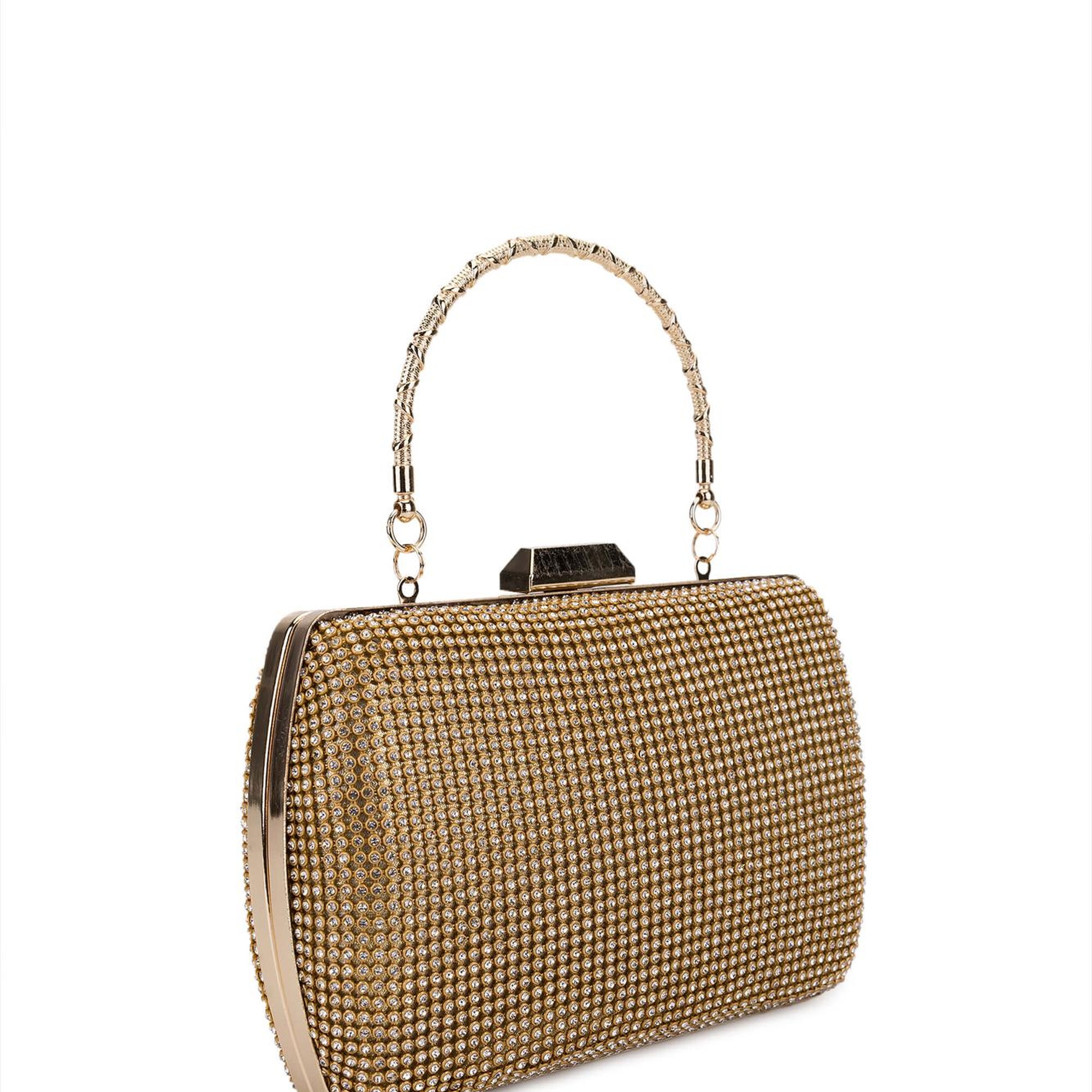 Tamer Tanca Kadın Vegan Sarı Abiye Çanta