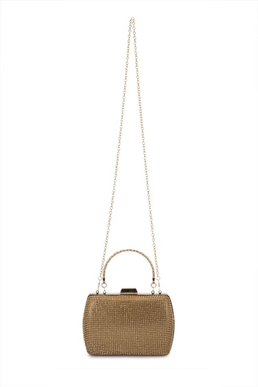  Tamer Tanca Kadın Vegan Sarı Abiye Çanta