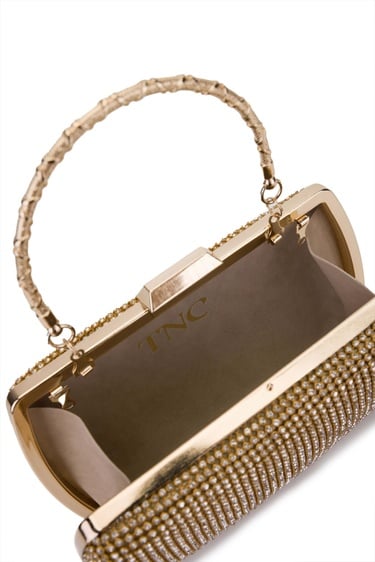  Tamer Tanca Kadın Vegan Sarı Abiye Çanta