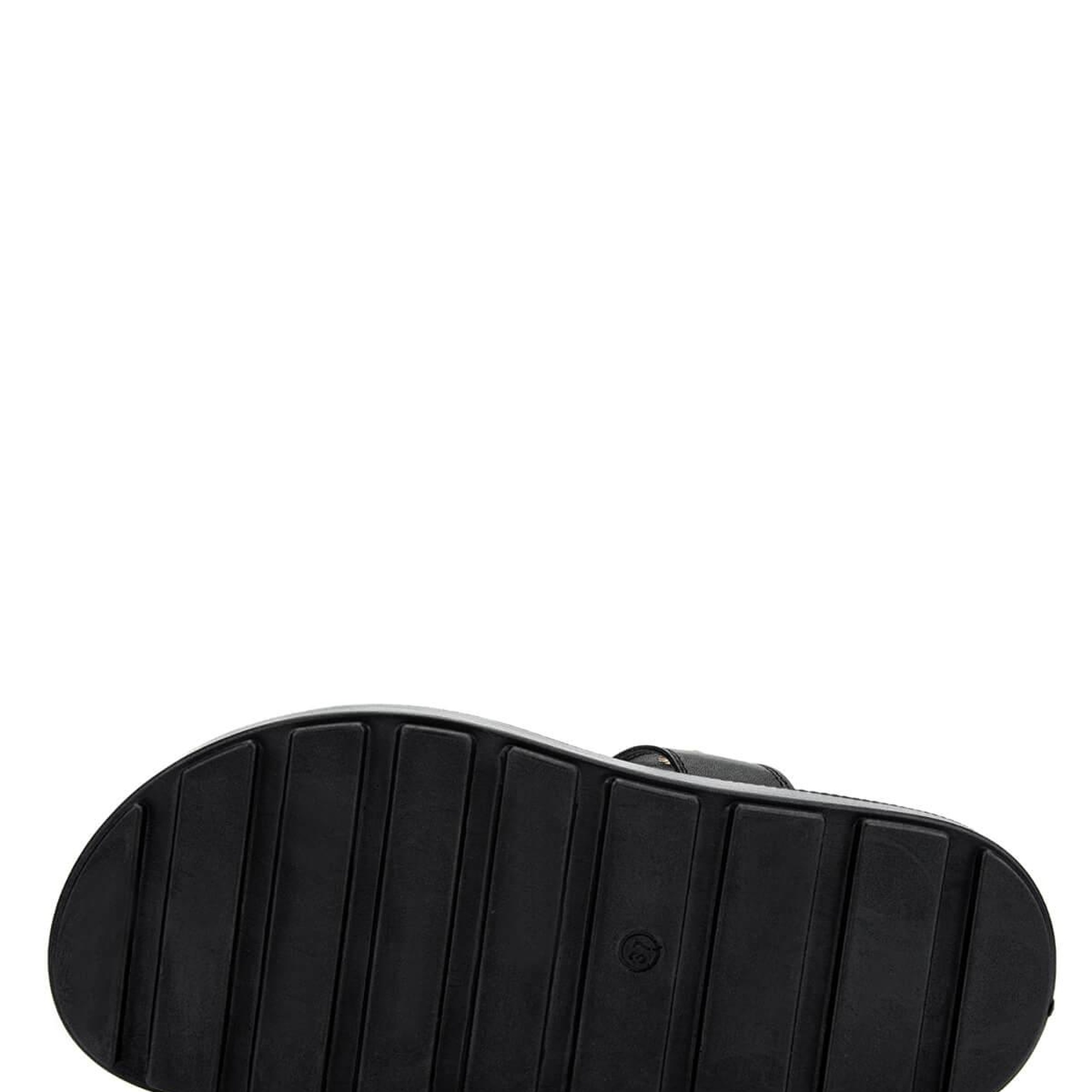 Tamer Tanca Kadın Hakiki Deri Siyah Düz Terlik