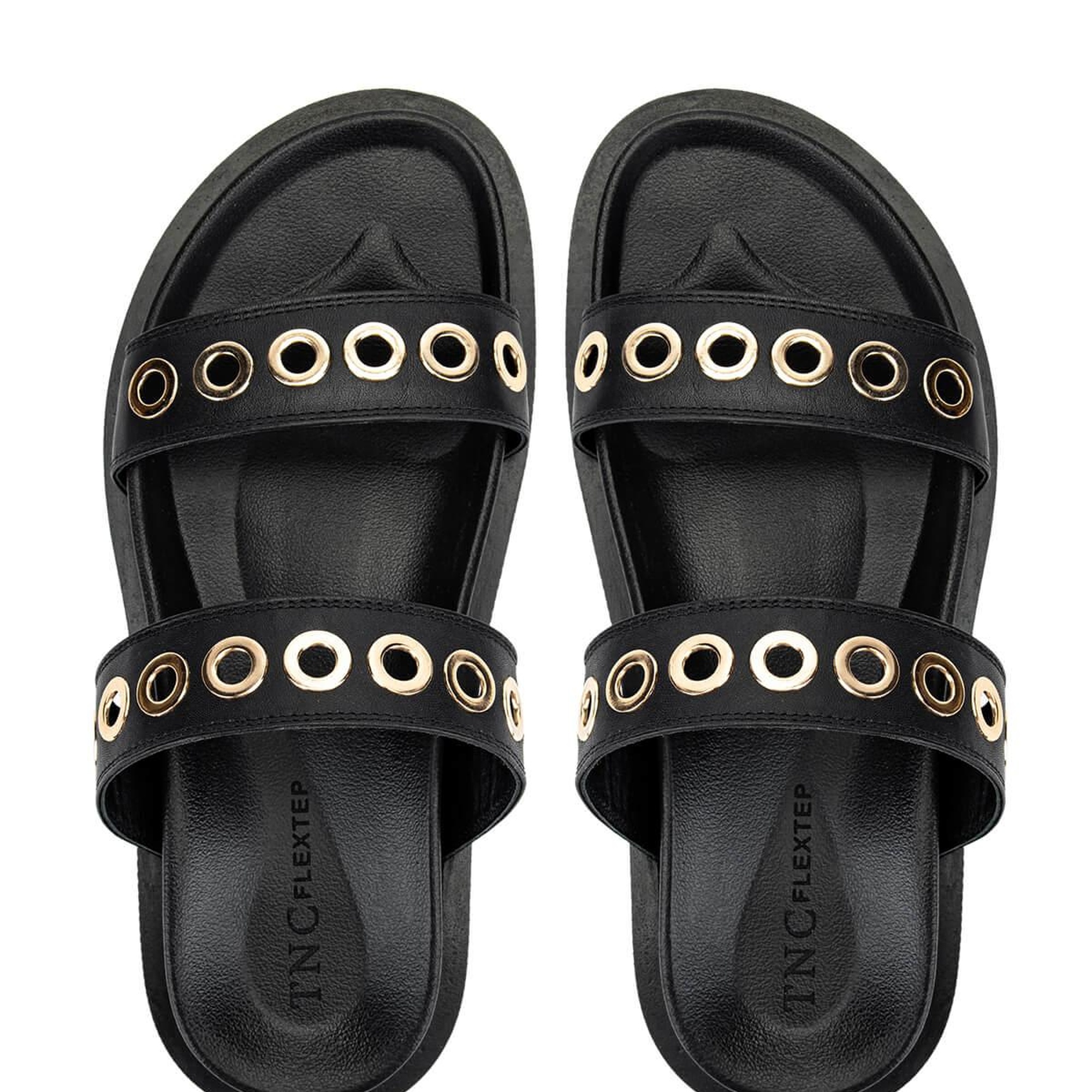 Tamer Tanca Kadın Hakiki Deri Siyah Düz Terlik