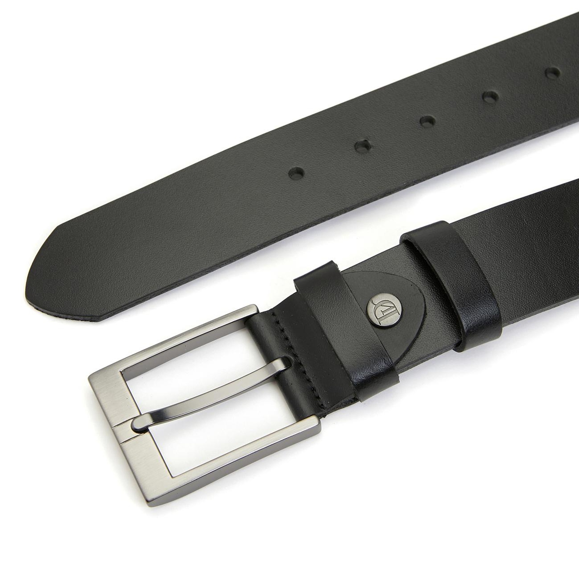 Divarese Erkek Siyah Deri Kemer