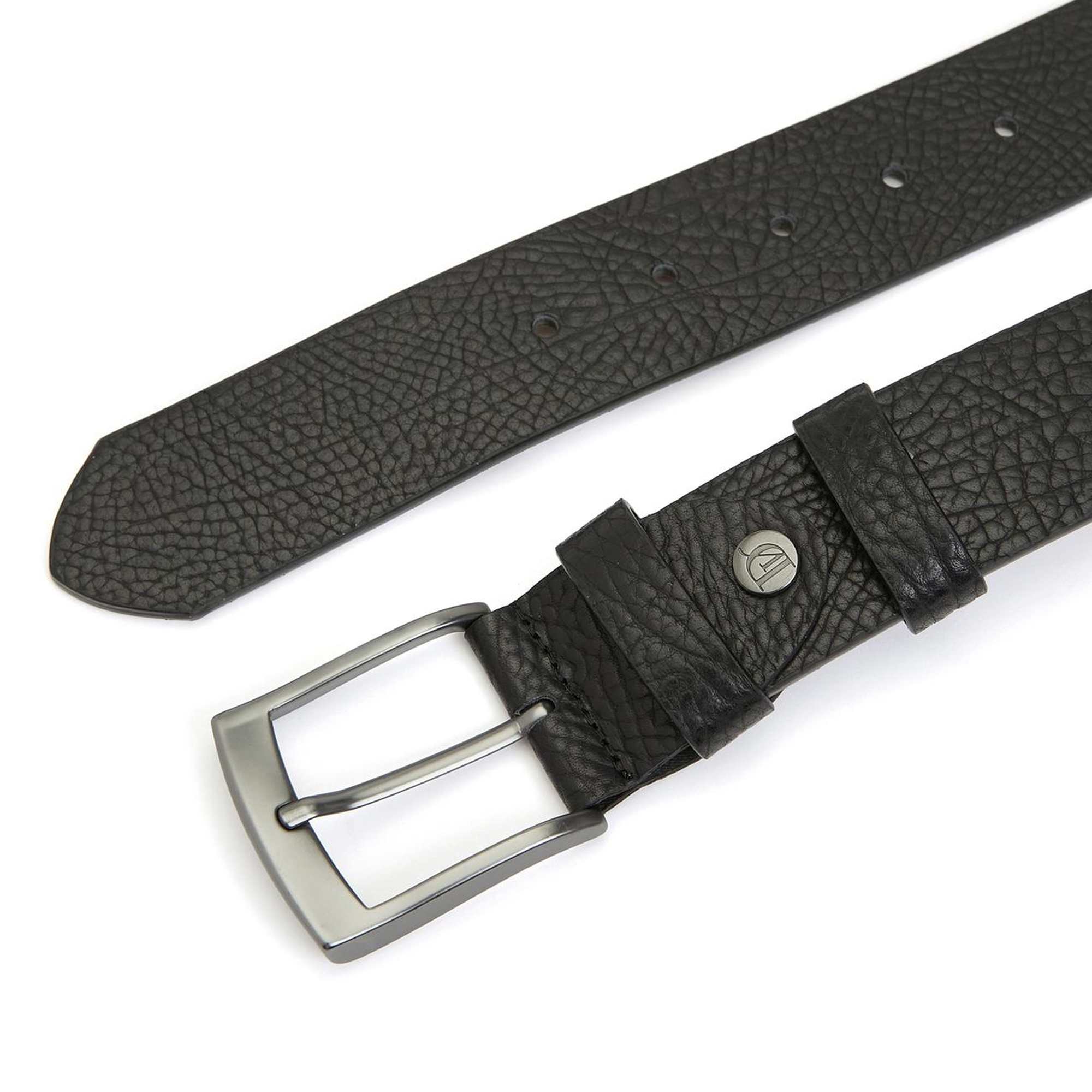 Divarese Erkek Siyah Deri Kemer