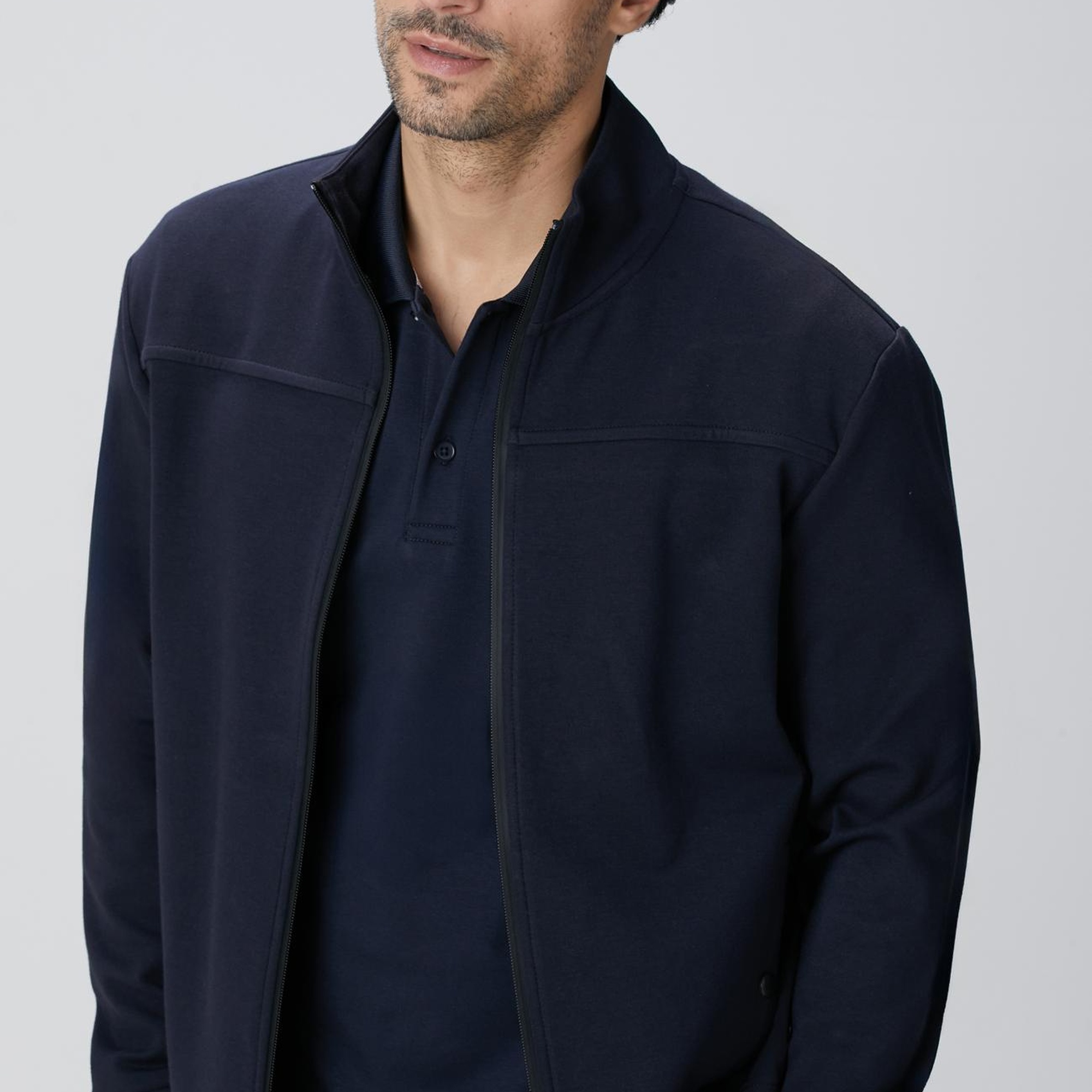 Network Erkek Lacivert N-Tech Scuba Sweatshirt