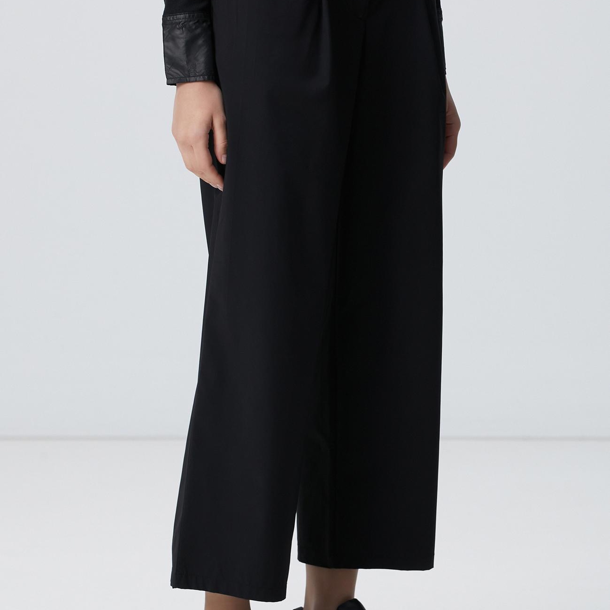 Network Kadın Siyah N-Tech Beli Lastikli Pantolon