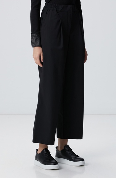  Network Kadın Siyah N-Tech Beli Lastikli Pantolon