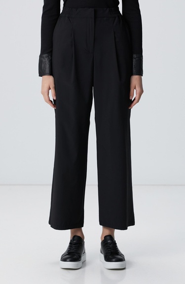  Network Kadın Siyah N-Tech Beli Lastikli Pantolon