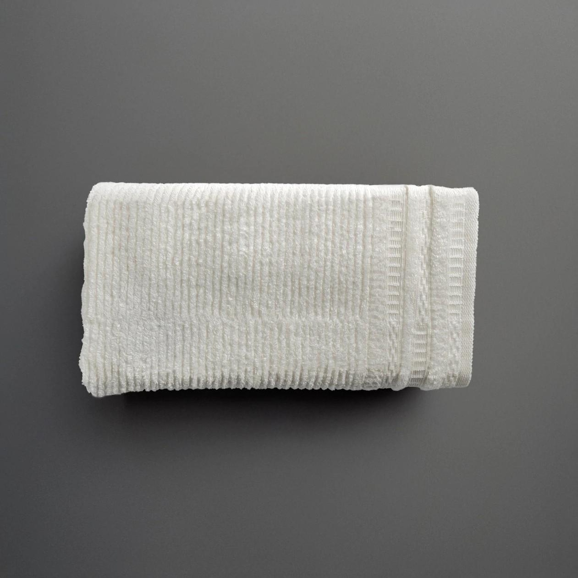 Qua Home Mauve Pima Pamuk Saç Havlusu Beyaz 50x90 cm