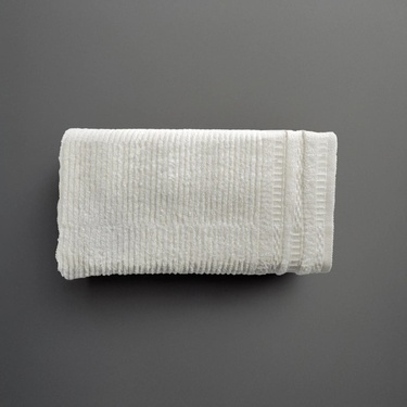  Qua Home Mauve Pima Pamuk Saç Havlusu Beyaz 50x90 cm