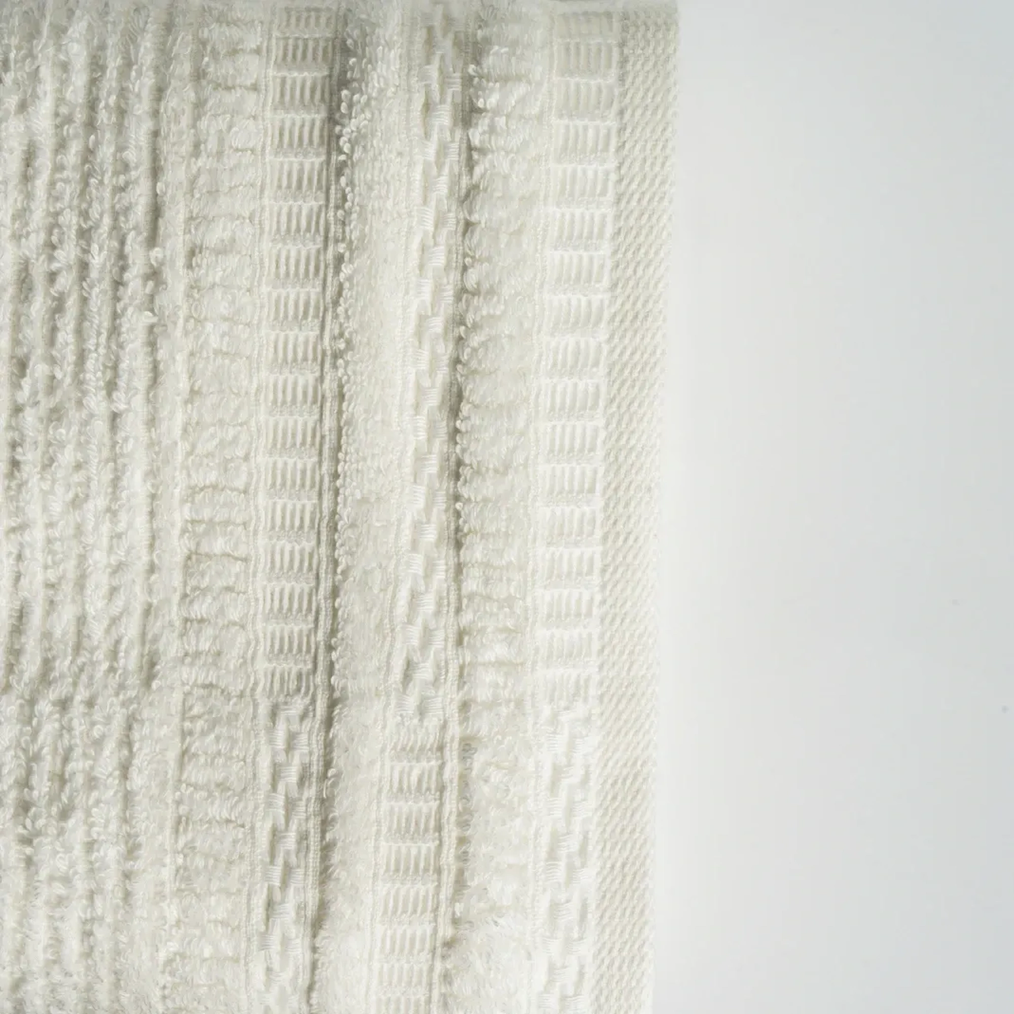 Qua Home Mauve Pima Pamuk Saç Havlusu Beyaz 50x90 cm