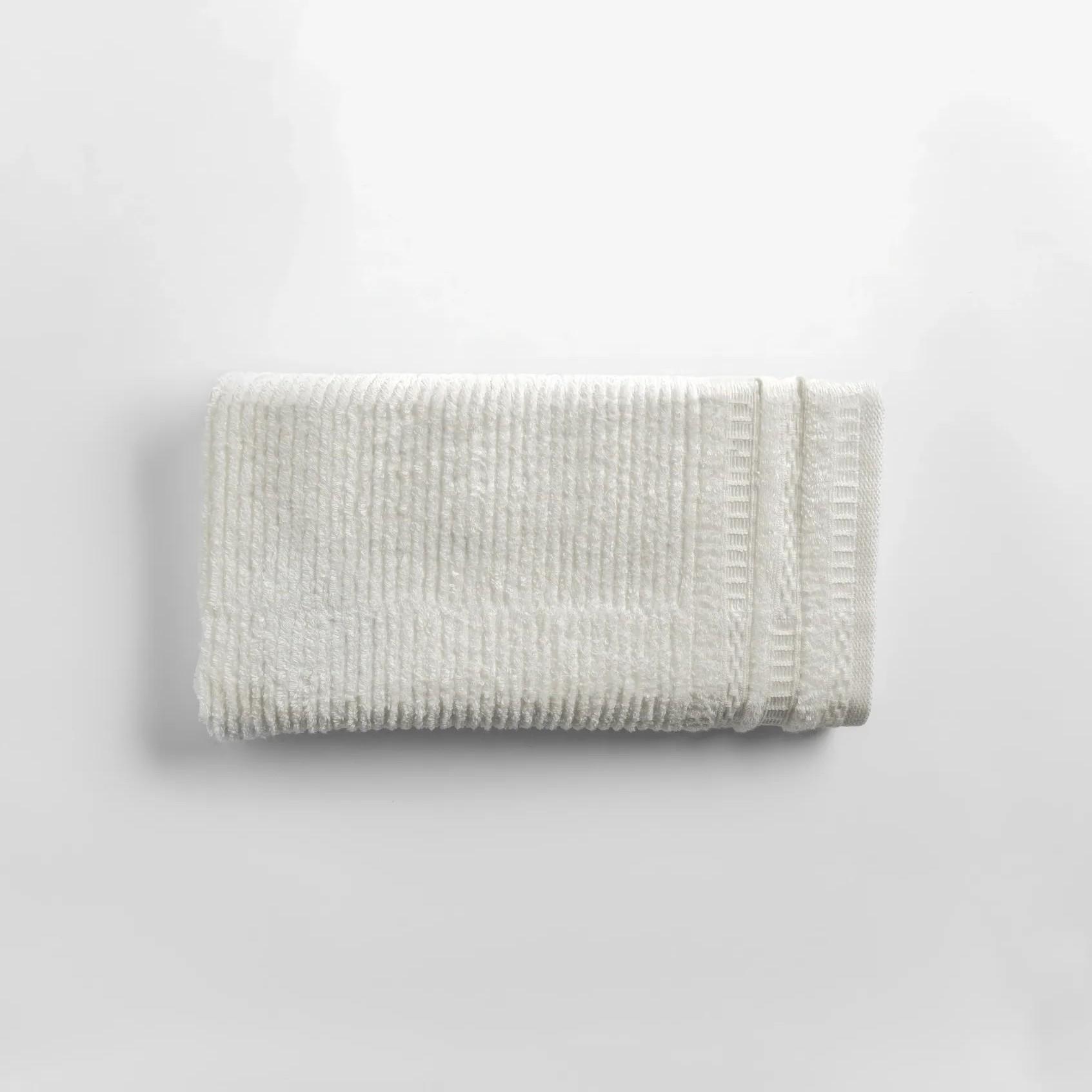  Qua Home Mauve Pima Pamuk Saç Havlusu Beyaz 50x90 cm