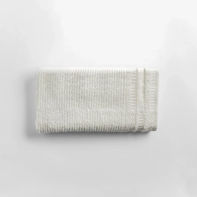  Qua Home Mauve Pima Pamuk Saç Havlusu Beyaz 50x90 cm